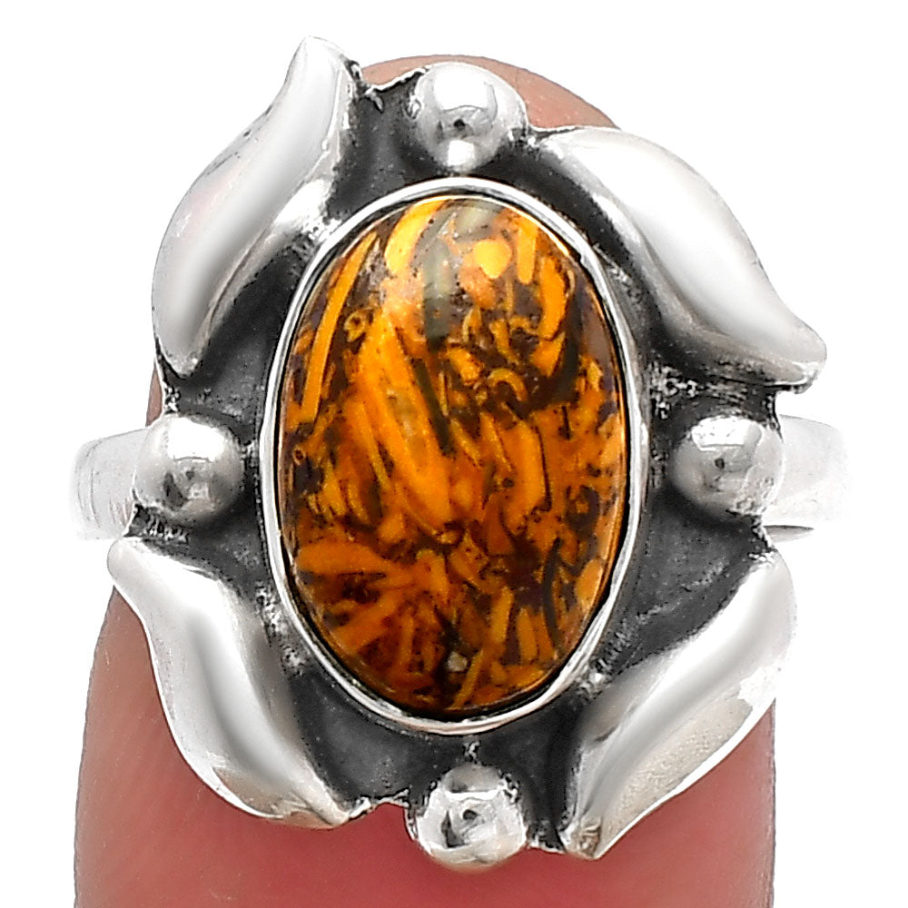 Coquina Fossil Jasper - India Ring size-7 R-1125 SDR229556