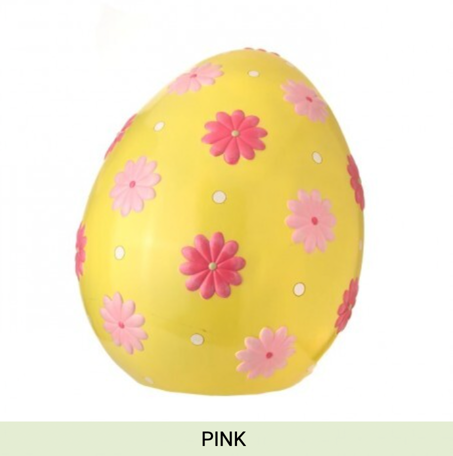 RESIN INDOOR / OUTDOOR EASTER EGG 22.75" YELLOW-0