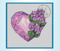 Heart Alexandrite - PDF Cross Stitch Pattern