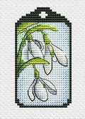 Keychains. Snowdrops - PDF Cross Stitch Pattern-0